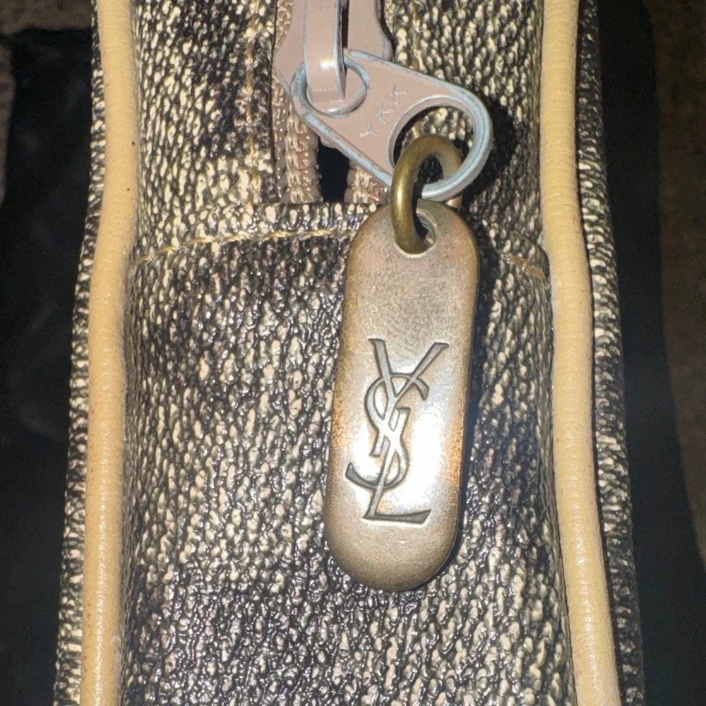 Yves Saint Laurent Brown Leopard-Print clutch/Pouchette - Picture 4 of 10